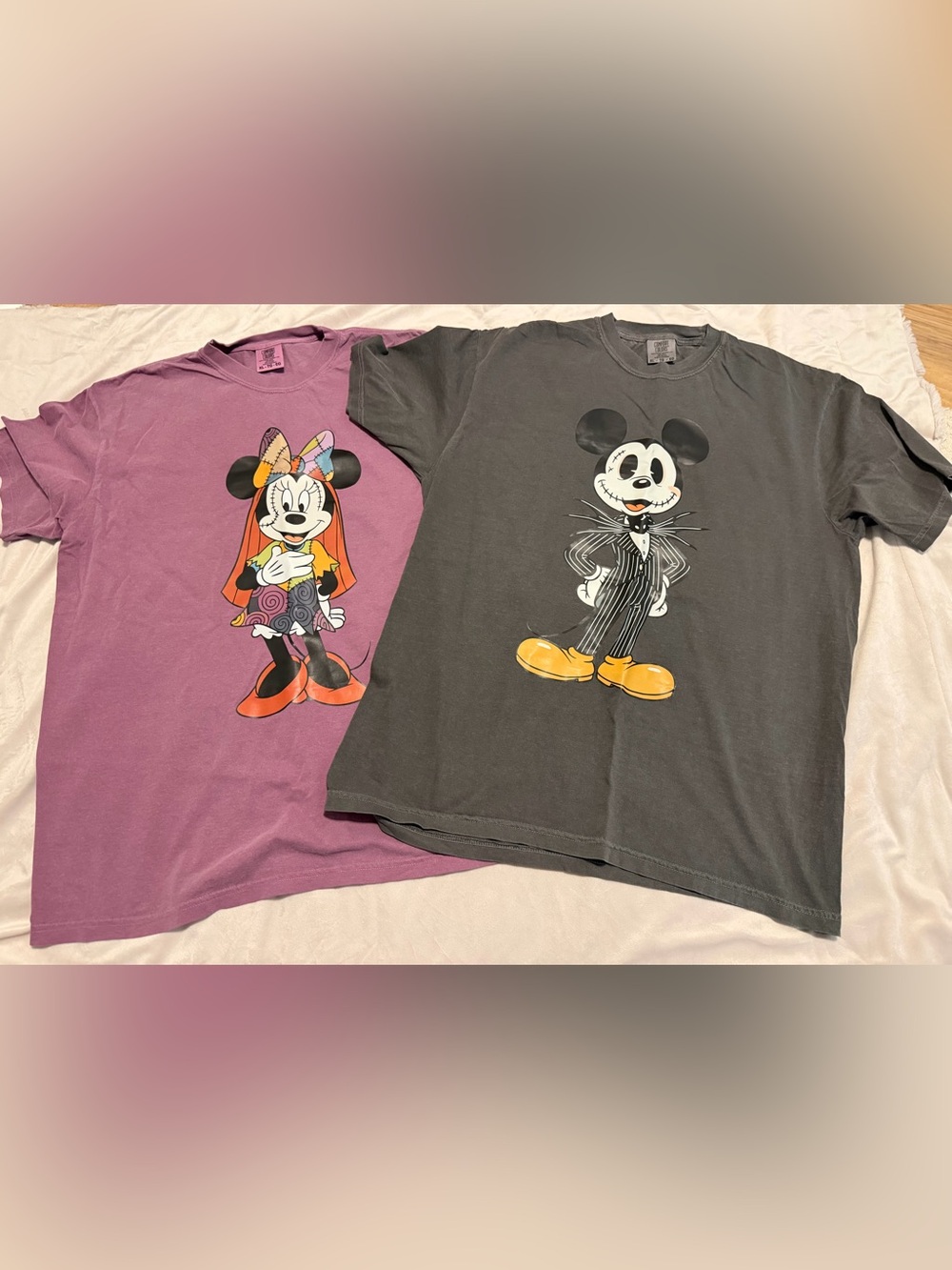 Disney Nightmare Before Christmas Couples T-Shirt Set Jack & Sally